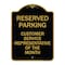 Signmission Reserved Parking Customer Service Representative of Month Heavy-Gauge Alum, 18" x 24", BG-1824-23136 A-DES-BG-1824-23136 - alternate 1
